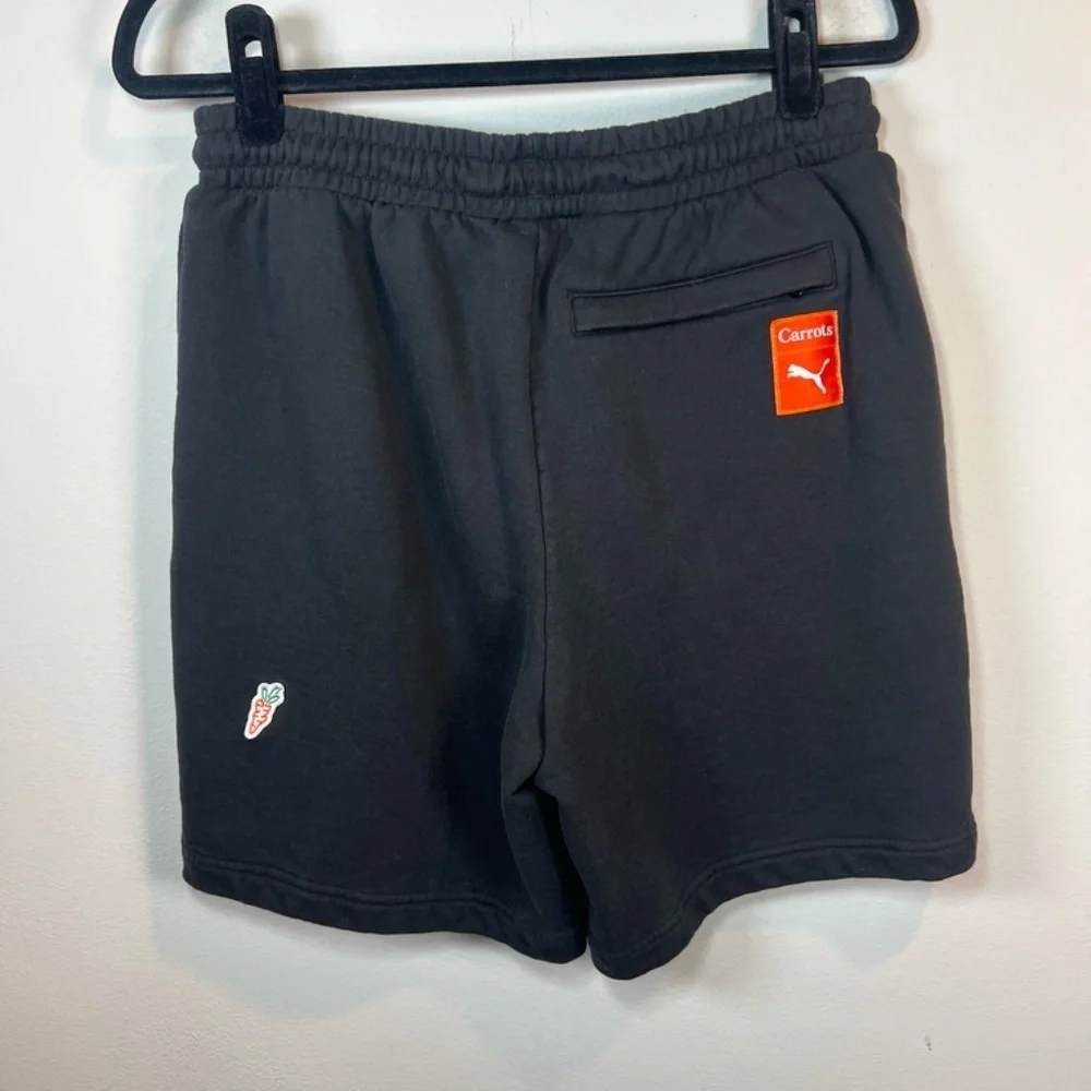 PUMA x Carrots 7" Sweat Shorts Black Casual Athletic Streetwear Mens Size Medium - Picture 3 of 15